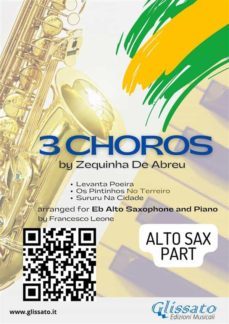 alto saxophone "3 choros" by zequinha de abreu for eb alto sax and piano (ebook)-9791221307436