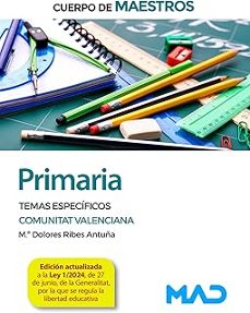 cuerpo de maestros. primaria. temas especificos comunitat valenci ana-9791370281236