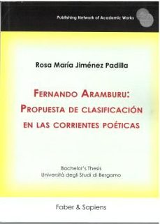 fernando aramburu: propuesta de clasificacion en las corrientes poeticas-rosa maria jimenez padilla-9791399025736