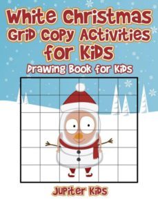 white christmas grid copy activities for kids-9781541933446