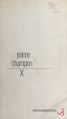 x (ebook)-jeanne champion-9782402205146