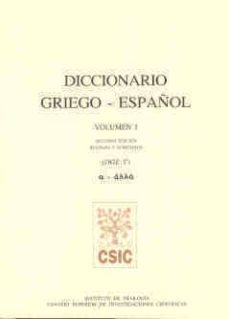 diccionario griego-español (tomo i)-francisco rodriguez adrados-9788400086046