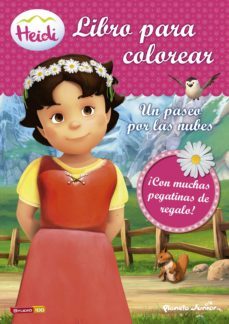 heidi. libro para colorear con pegatinas. un paseo por las nubes-9788408150046