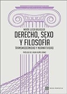 derecho, sexo y filosofia-maria luisa balaguer-9788413695846