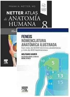 lote feneis - netter nomenclatura anatomica ilustrada, 11ª ed.+ atlas anatomia humana-9788413825946