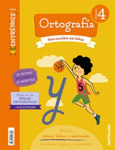 entrenate. cuaderno ortografia 4 primaria-9788414113646