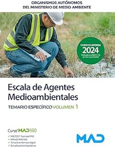escala de agentes medioambientales. temario especifico volumen 1 organismos autonomos del ministerio de medio ambiente-9788414280546