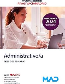 administrativo/a del  ayuntamiento de rivas-vaciamadrid. test del temario-9788414282946