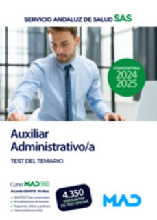 auxiliar administrativo/a test del temario específico servicio andaluz de salud (sas)-9788414283646