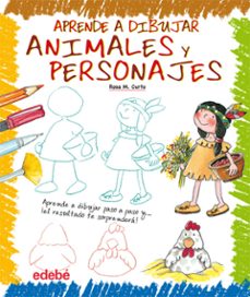 aprende a dibujar animales y personajes-rosa maria curto-9788423699346