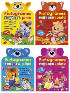 pictogrames. enganxa i pinta (pack 4)-9788430536146