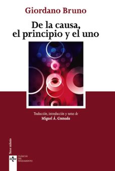 de la causa, el principio y el uno-giordano bruno-9788430974146