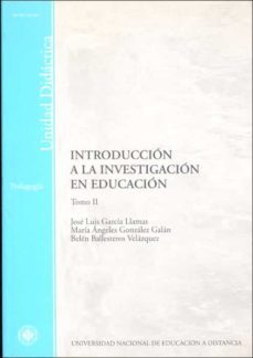 introduccion a la investigacion en educacion-jose luis garcia llamas-9788436245646