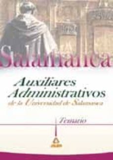 auxiliares administrativos de la universidad de salamanca: temari o-9788466523646