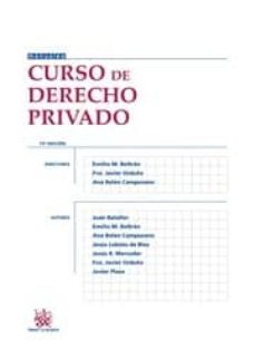 curso de derecho privado (15ª edicion)-emilio beltran sanchez-9788490330746