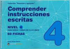 comprender instrucciones escritas - nivel 4-9788498964646