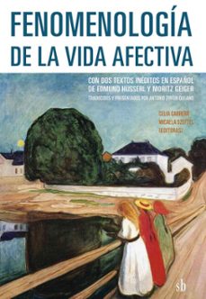 fenomenologia de la vida afectiva (ebook)-celia cabrera-micaela szeftel-9789878384146