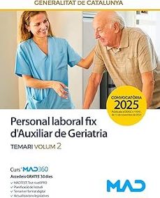 personal laboral fix d'auxiliar de geriatria de la generalitat de catalunya. temari volum 2-9791370283346