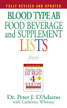 blood type ab food, beverage and supplement lists (ebook)-peter j. d adamo-9781101161456