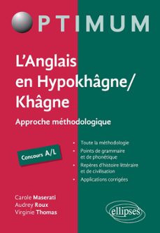 l'anglais en hypokhagne/khagne concours a/l - approche methodologique (ebook)-9782340091856