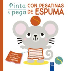 pinta y pega con pegatinas de espuma. rojo-9788408250456