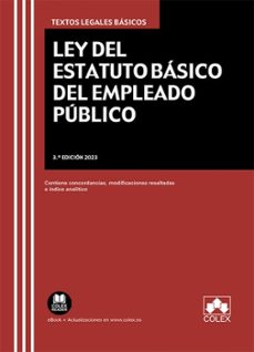 ley del estatuto básico del empleado público 2023-9788411940856