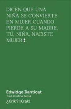 ¿krik?¡krak!-edwidge danticat-9788412501056