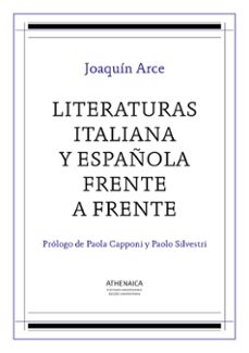 literaturas italiana y española frente a frente (ebook)-joaquin arce fernandez-9788416230556