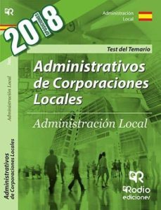 administrativos de corporaciones locales: test del temario-9788416963256