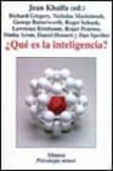 ¿que es la inteligencia?-jean khalfa-9788420677156