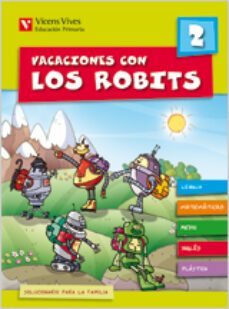 vacaciones con los robits 2º primaria + solucionario-9788431697556