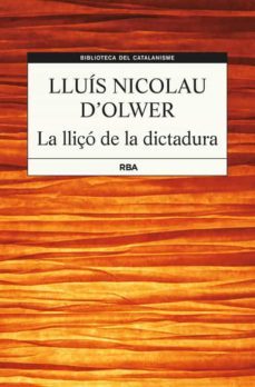 la lliço de la dictadura-9788482647456