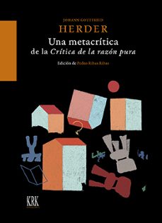 una metacritica de la critica de la razon pura-johann gottfried herder-9788483678756