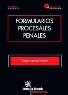 formularios procesales penales (incluye cd-rom) (3ª ed)-9788490040256