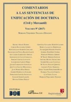comentarios a las sentencias de unificacion de doctrina vol.9 (20 17)-9788491486756