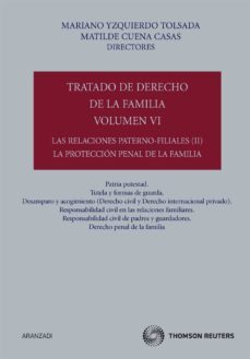 tratado de derecho de la familia, vol. 06: las relaciones paterno -filiales (ii). la proteccion penal de la familia-9788499030456