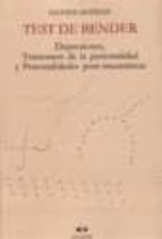 test de bender: depresiones, trastornos de la personalidad y pers onalidades post-traumaticas-haydee nodelis-9789508950956