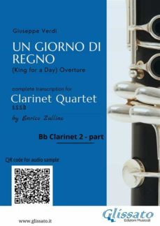 bb clarinet 2 part of "un giorno di regno" for clarinet quartet (ebook)-9791221360356