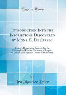 introduction into the inscriptions discovered by mons. e. de sarzec-9780260016966