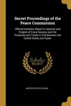 secret proceedings of the peace commission-9780274063666