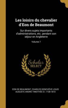 les loisirs du chevalier deon de beaumont-9780274586066