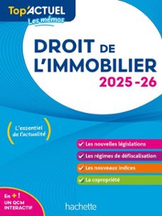 top'actuel droit de l'immobilier  2025-2026 (ebook)-sophie bettini-serge bettini-9782017903666