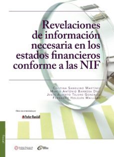 revelaciones de informacion necesaria en los estados financieros conforme a las nif (ebook)-fernando holguin maillard-9786078384266