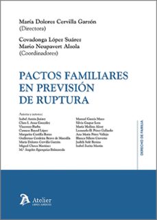pactos familiares en prevision de ruptura-maria dolores cervilla garzon-9788410174566