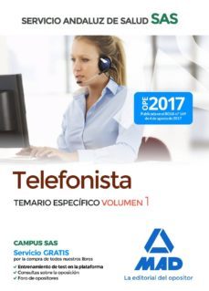 telefonistas del servicio andaluz de salud: temario especifico (vol. 1)-9788414211366