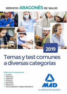 temas y test comunes a diversas categorias del servicio aragones de salud-9788414230466