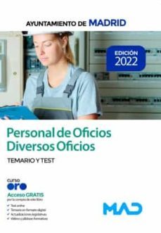 personal de oficios. diversos oficios del ayuntamiento de madrid temario y test-9788414257166