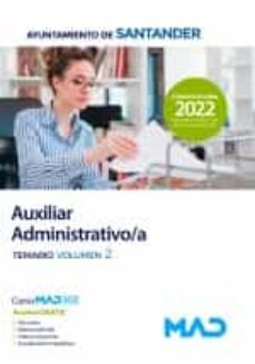 auxiliar administrativo/a del ayuntamiento de santander. temario volumen 2-9788414261866