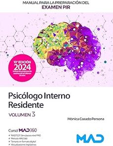 manual para la preparacion del examen pir (psicologo interno residente). volumen 3. ministerio de sanidad-9788414281666