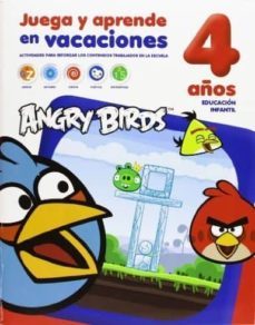 angry birds 4 años juega y aprende en vacaciones-9788415857266